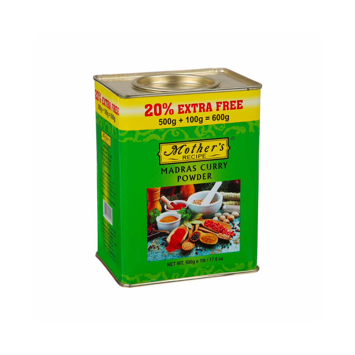 Mother's Recipe Madras Curry Powder 500g 100g Free